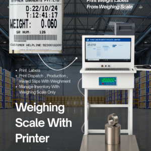 Label Printing Scale with QR Code – Print Tare Weight , Net Weight , Gross Weight In Labels & Generate Dispatch / Packing Slips.