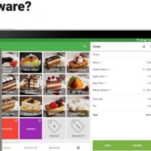 Alternative view of POS Billing System with Software & Weighing Scale