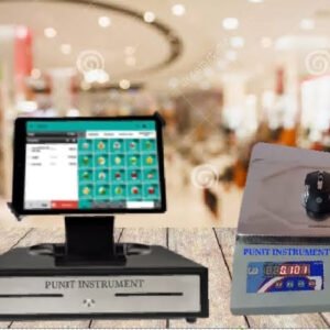 Alternative view of POS Billing System with Software & Weighing Scale