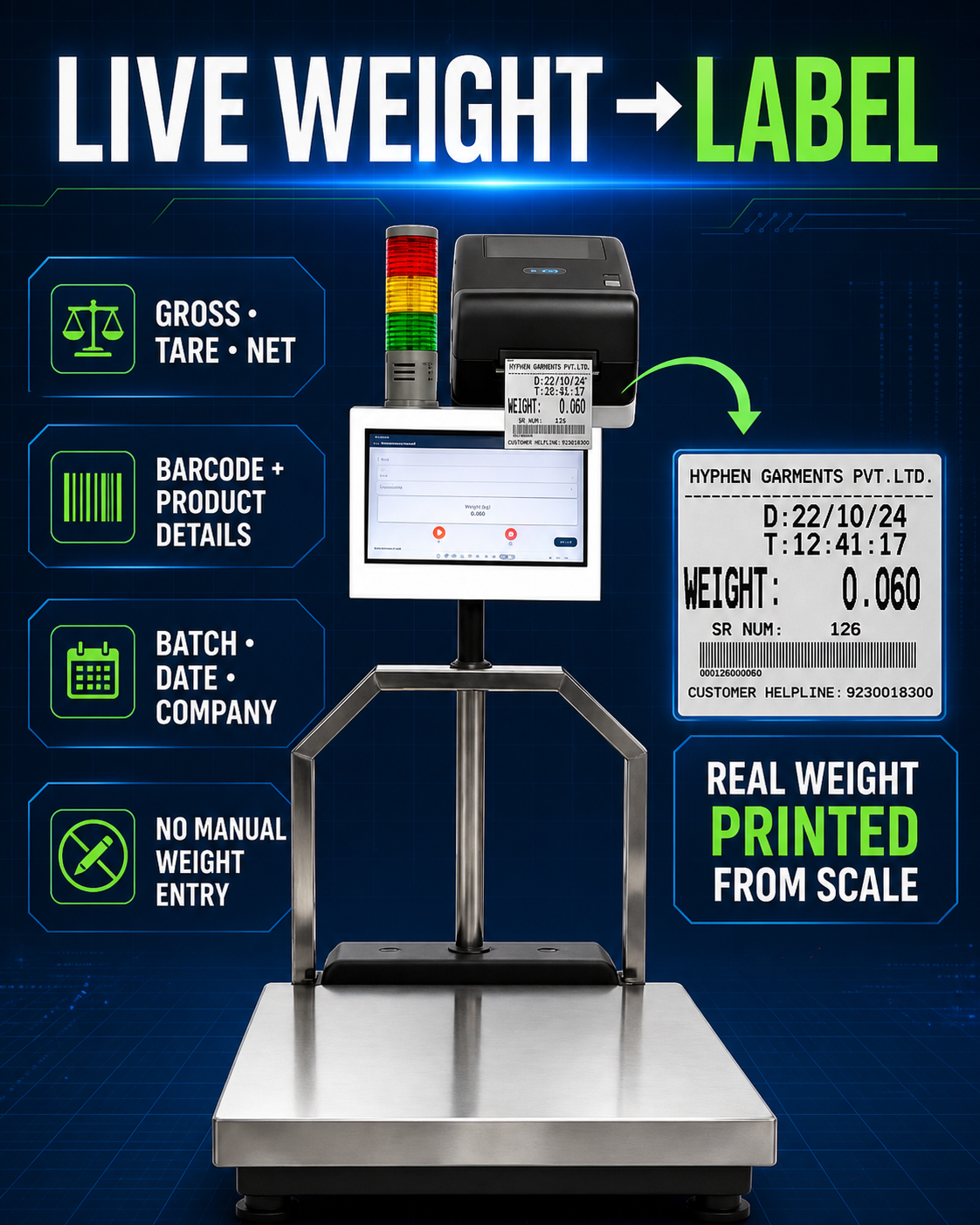 Weighing Scale With Packing List & Delivery Challan in India - Image 2